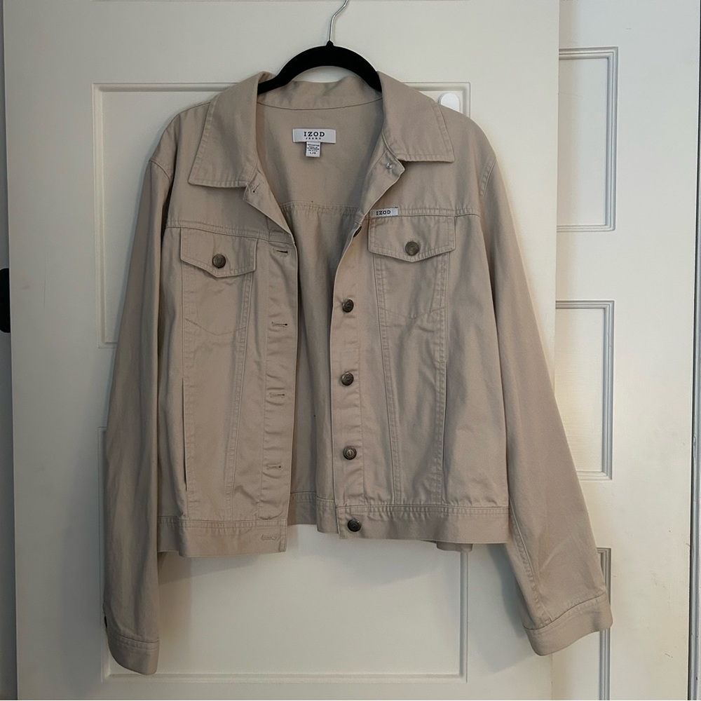 Izod Beige Jean Jacket